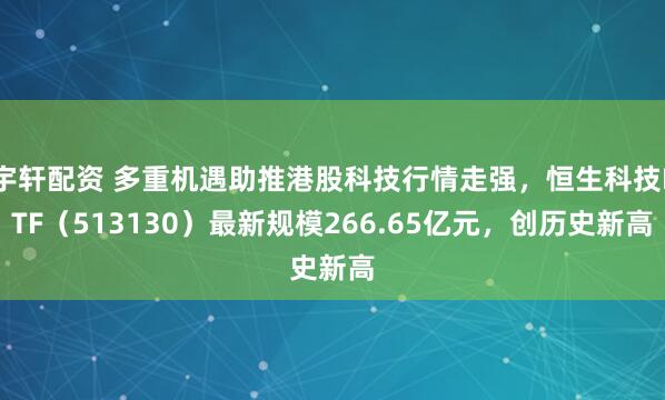 宇轩配资 多重机遇助推港股科技行情走强，恒生科技ETF（513130）最新规模266.65亿元，创历史新高
