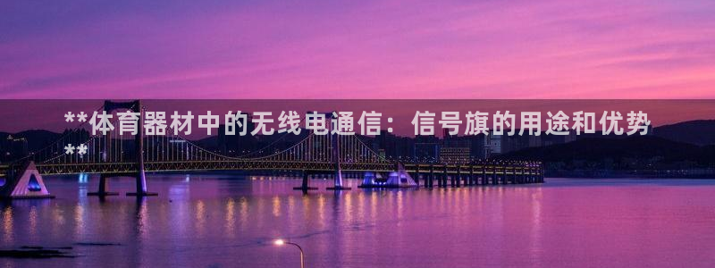 尊龙光学怎么样：**体育器材中的无线电通信：信号旗的